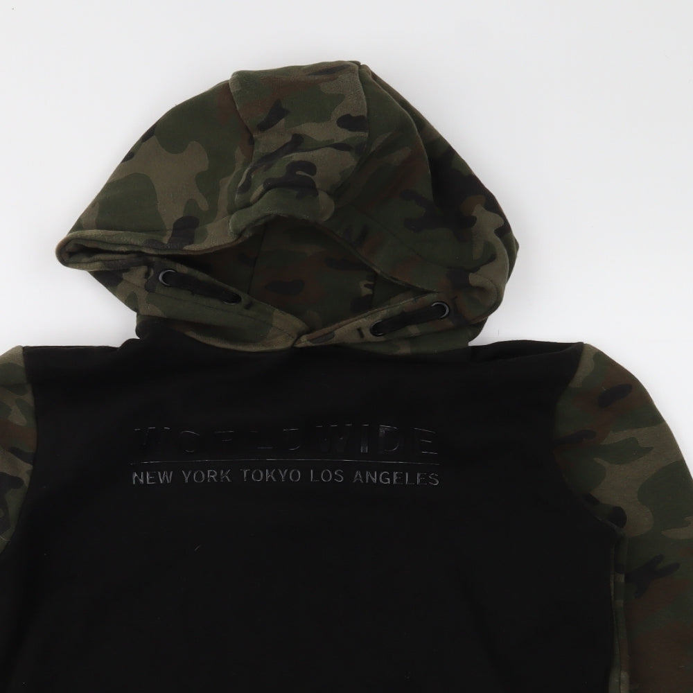 Primark Boys Black Camouflage  Pullover  Size 11-12 Years