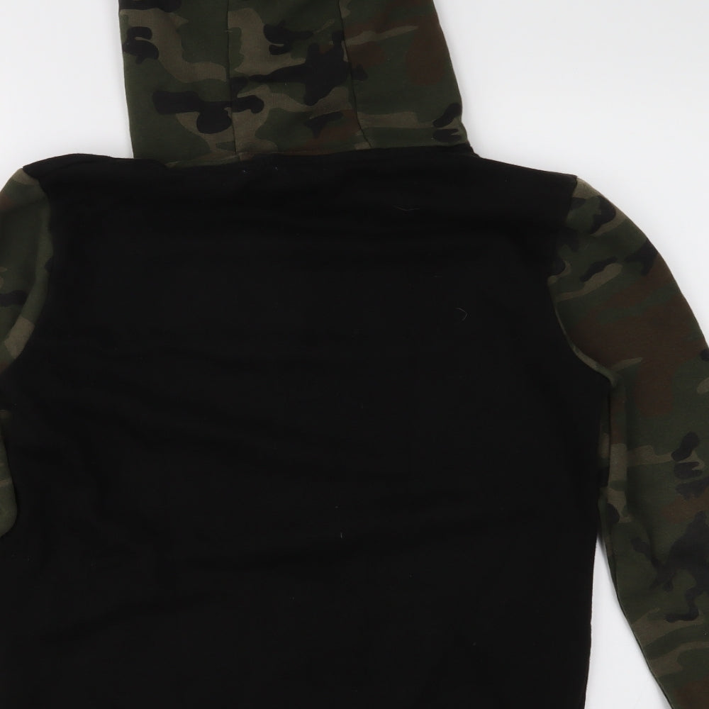 Primark Boys Black Camouflage  Pullover  Size 11-12 Years