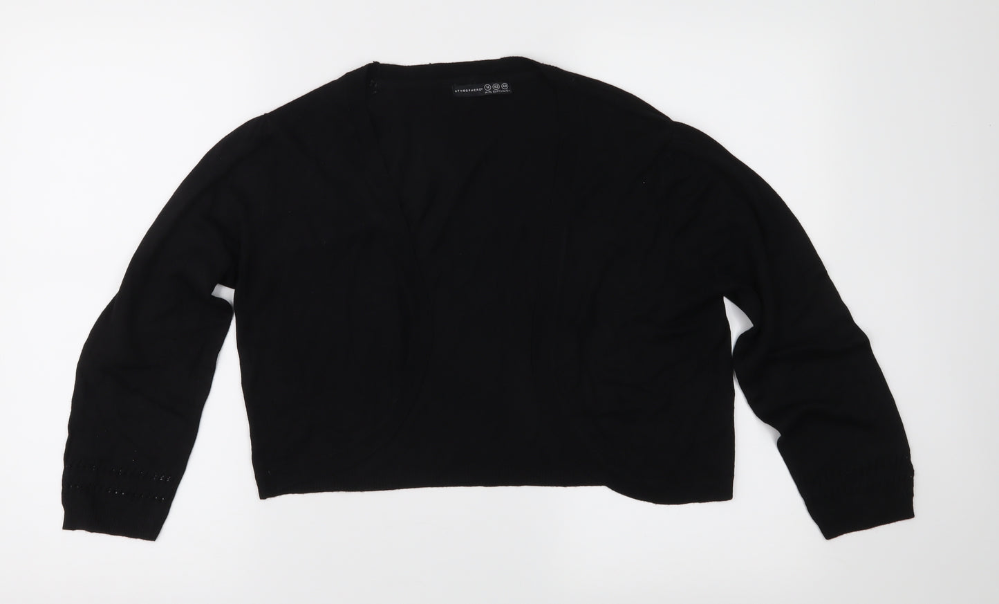 Atmosphere Womens Black  Knit Cardigan Jumper Size 14