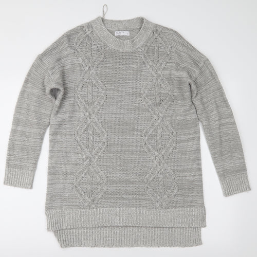 Papaya Womens Grey  Knit Pullover Jumper Size M