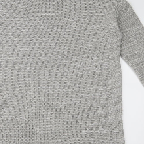 Papaya Womens Grey  Knit Pullover Jumper Size M