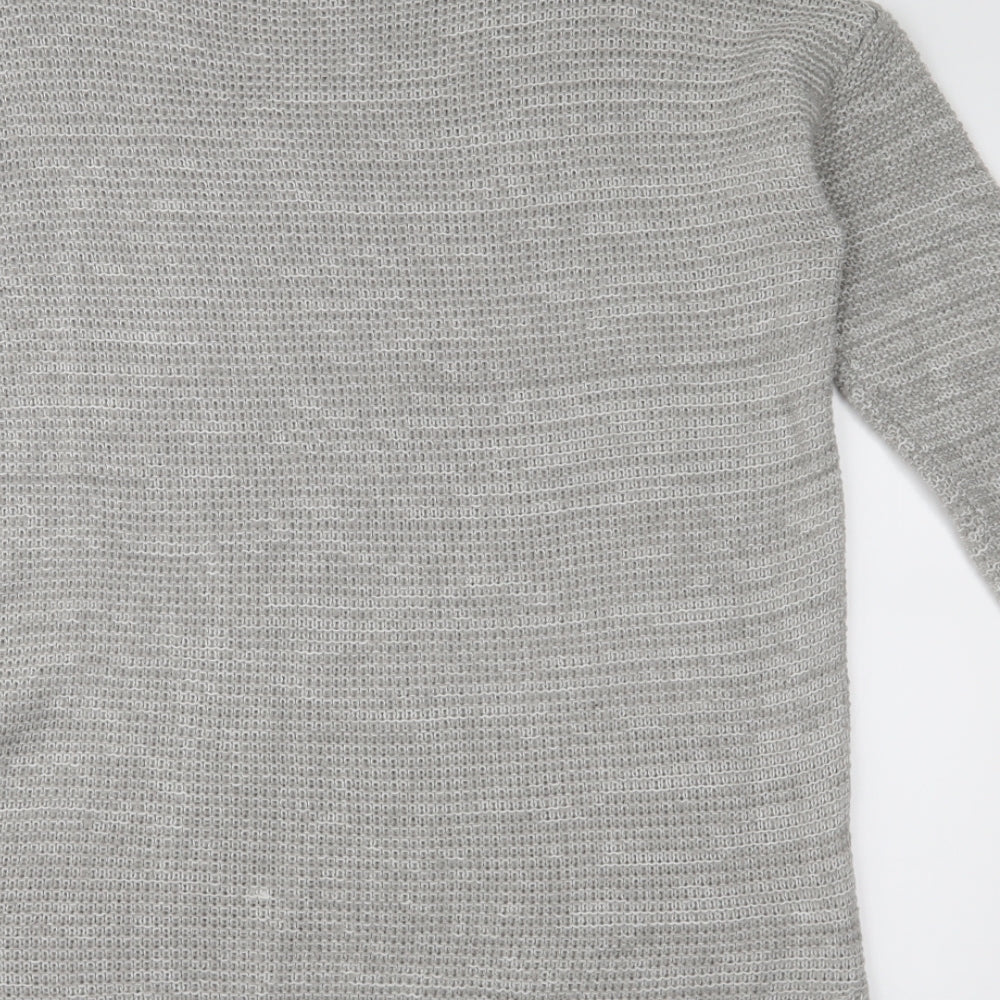 Papaya Womens Grey  Knit Pullover Jumper Size M