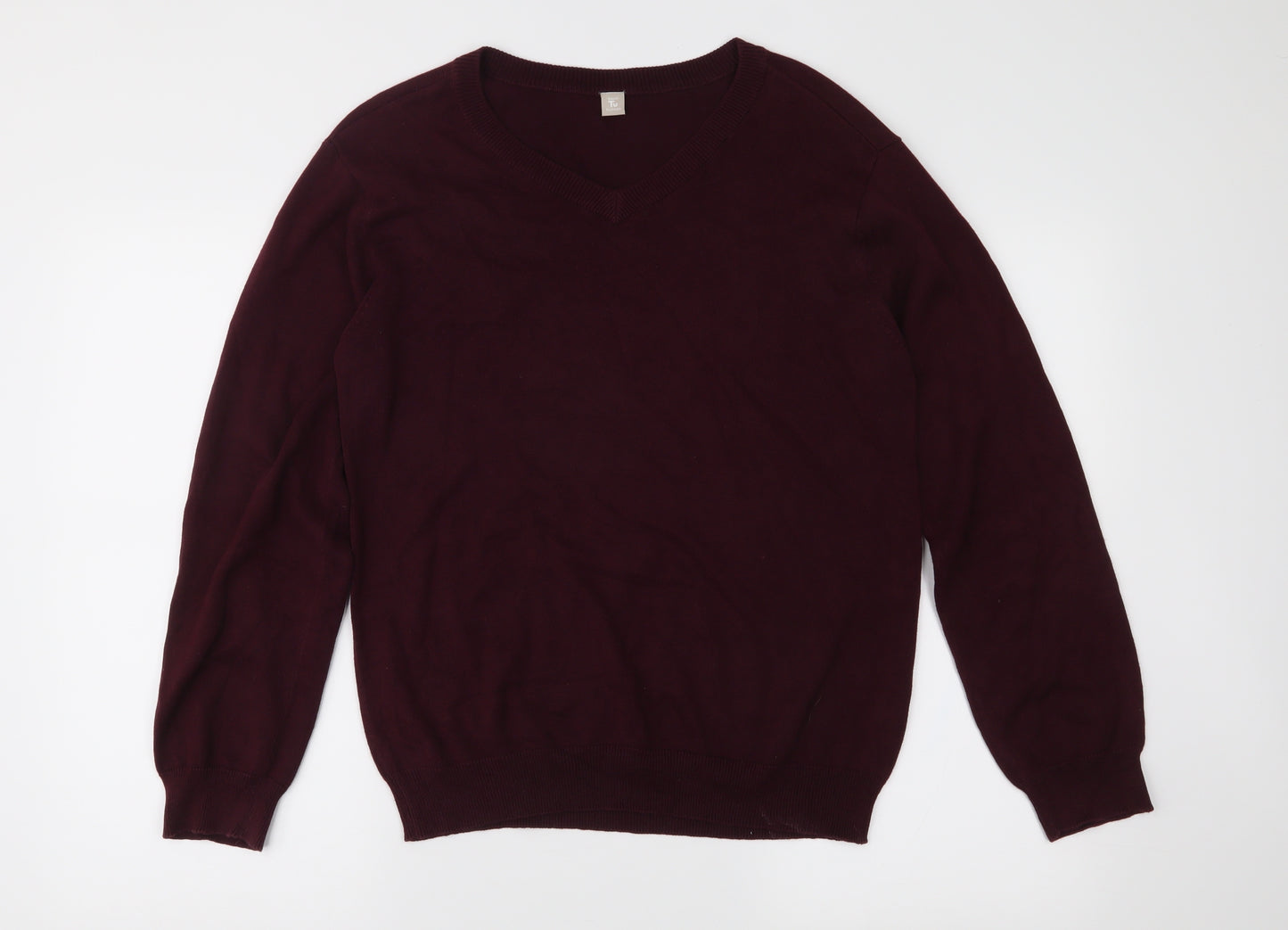 TU Boys Purple  Knit Pullover Jumper Size 13 Years