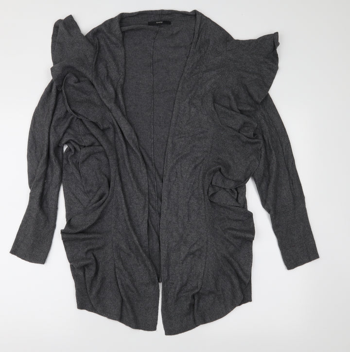 George Womens Grey Knit Cardigan Jumper Size 14