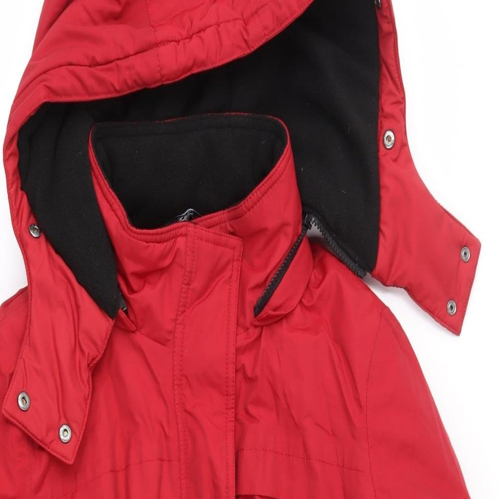 F&F Womens Red   Anorak Coat Size 14