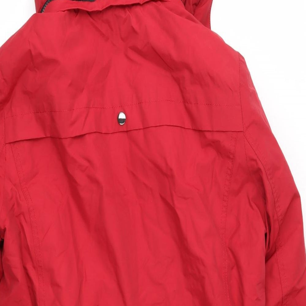 F&F Womens Red   Anorak Coat Size 14