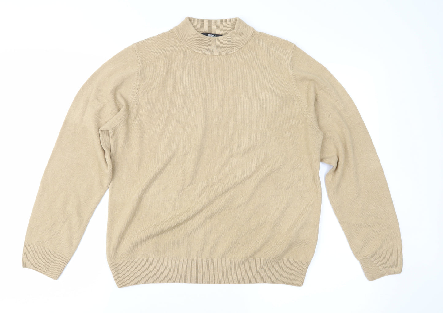 Marks and Spencer Womens Brown  Knit Pullover Jumper Size 14