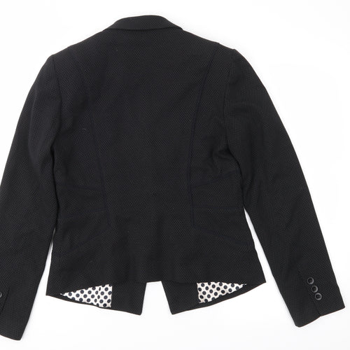 Marks and Spencer Womens Black Polka Dot  Jacket Suit Jacket Size 10
