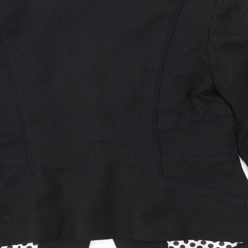 Marks and Spencer Womens Black Polka Dot  Jacket Suit Jacket Size 10