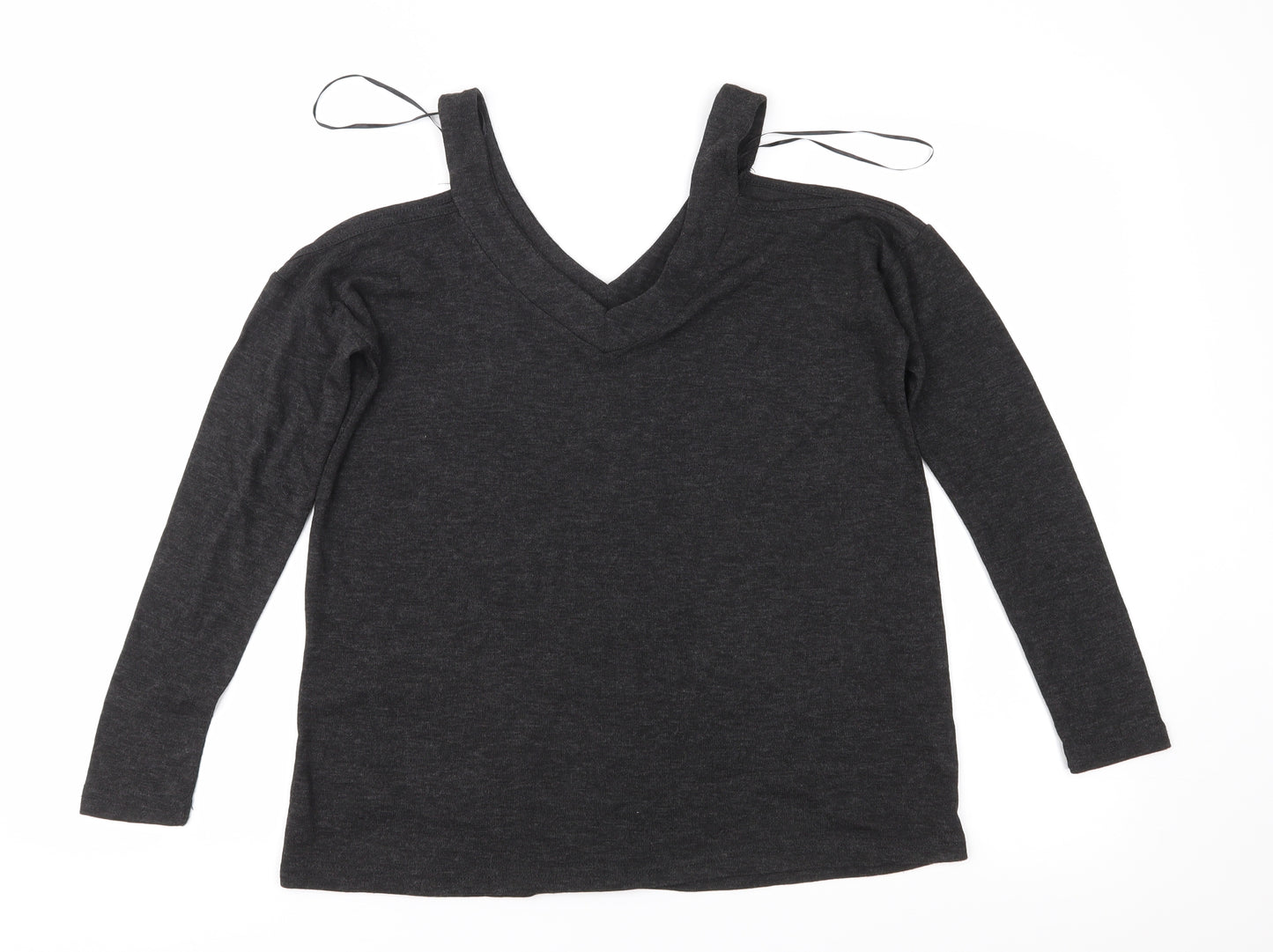 Atmosphere Womens Grey  Jersey Basic Blouse Size 6