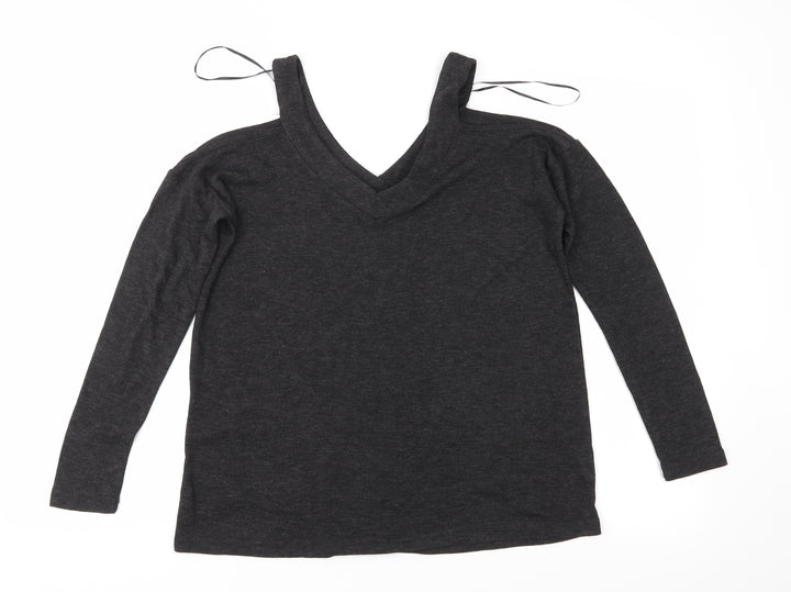 Atmosphere Womens Grey  Jersey Basic Blouse Size 6