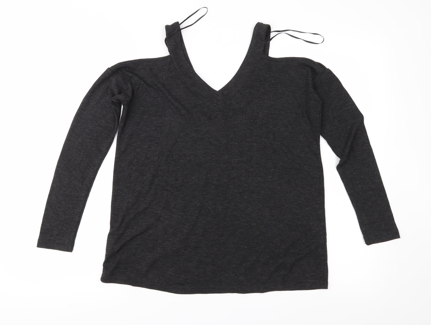 Atmosphere Womens Grey  Jersey Basic Blouse Size 6