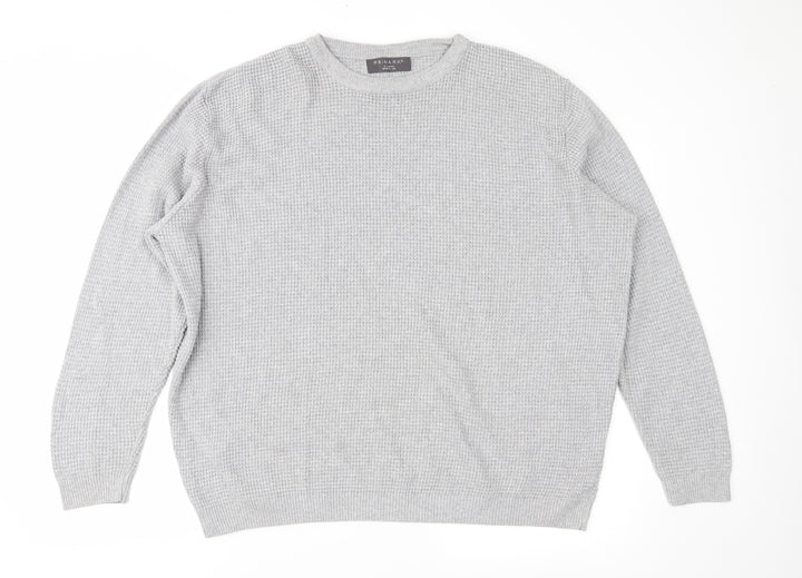 Primark Mens Grey  Knit Pullover Jumper Size XL