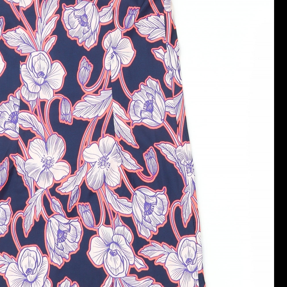 New Look Womens Blue Floral  Shift  Size 10
