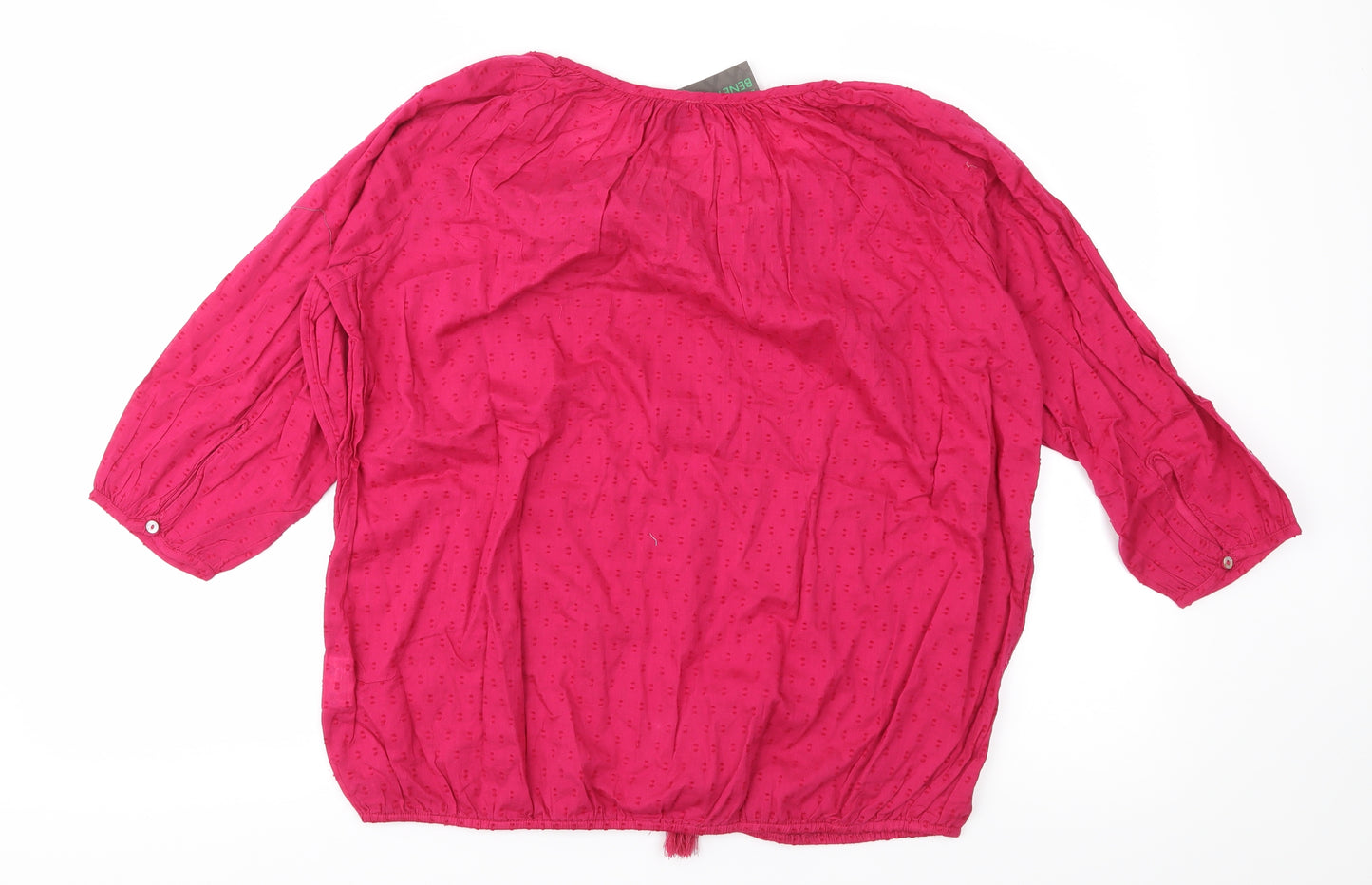 United Colors of Benetton Womens Pink   Basic Blouse Size S
