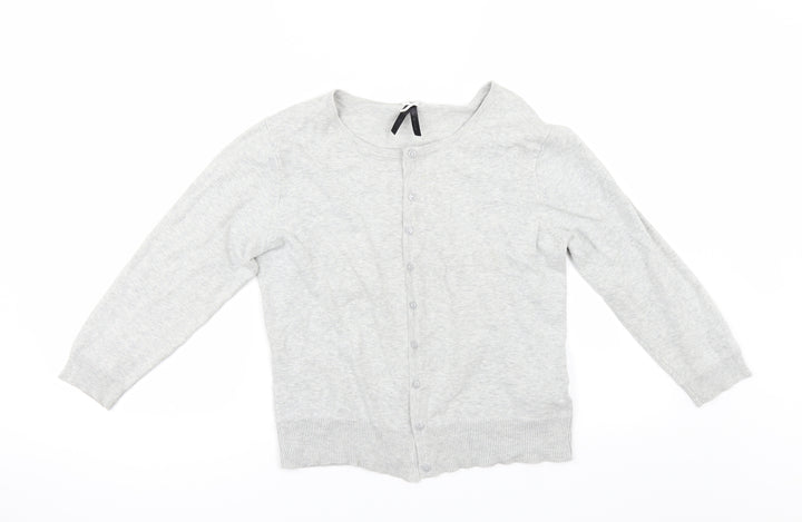 Primark Womens Grey Cardigan Jumper Size 16