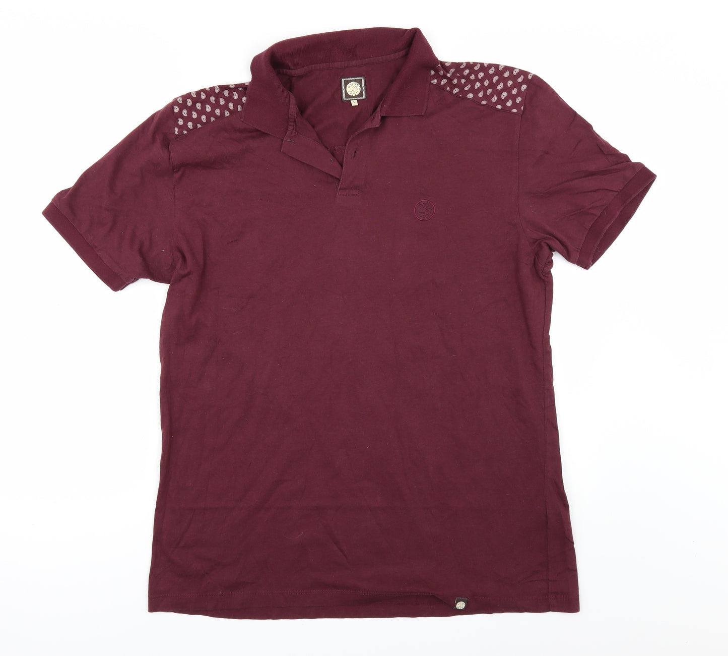 Pretty Green Mens Red    Polo Size L
