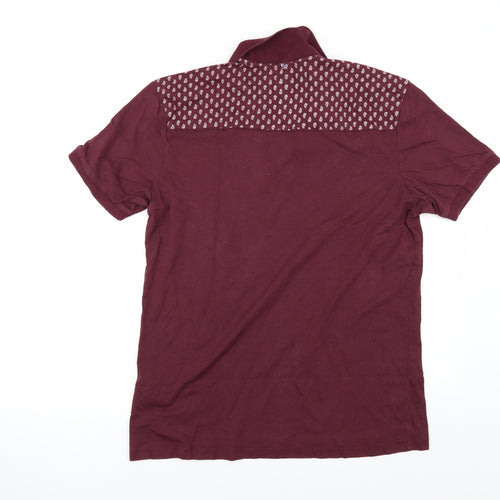 Pretty Green Mens Red    Polo Size L