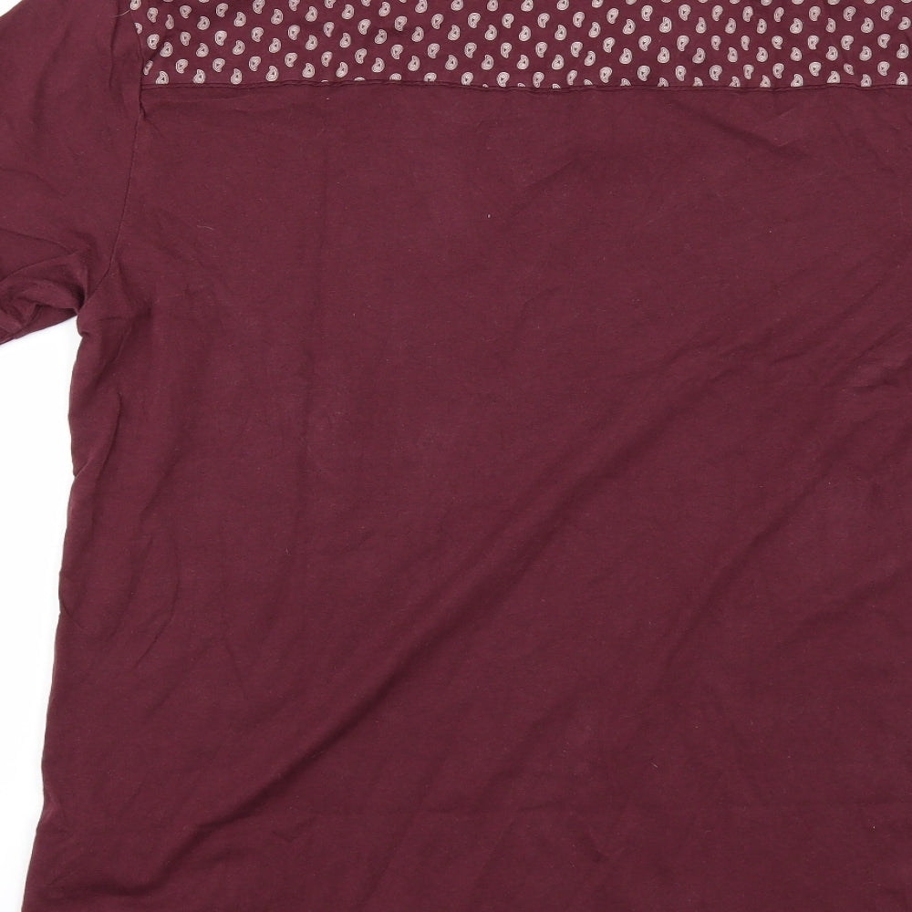 Pretty Green Mens Red    Polo Size L