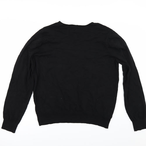 Woolworths Mens Black   Pullover Jumper Size XL