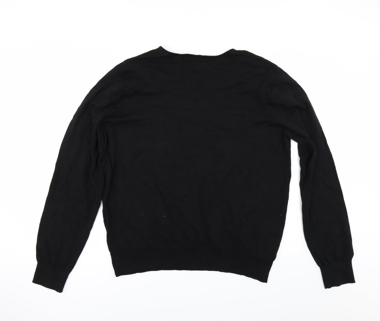 Woolworths Mens Black   Pullover Jumper Size XL