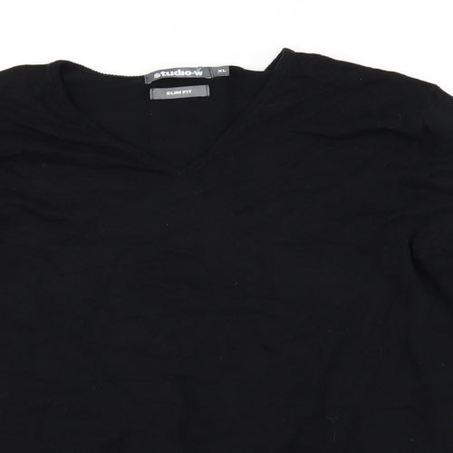 Woolworths Mens Black   Pullover Jumper Size XL
