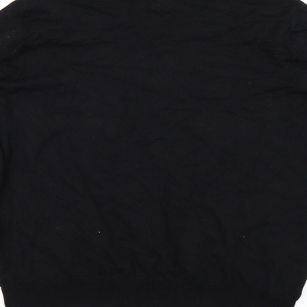 Woolworths Mens Black   Pullover Jumper Size XL
