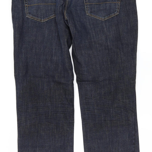 George Mens Blue  Denim Straight Jeans Size 34 in L33 in