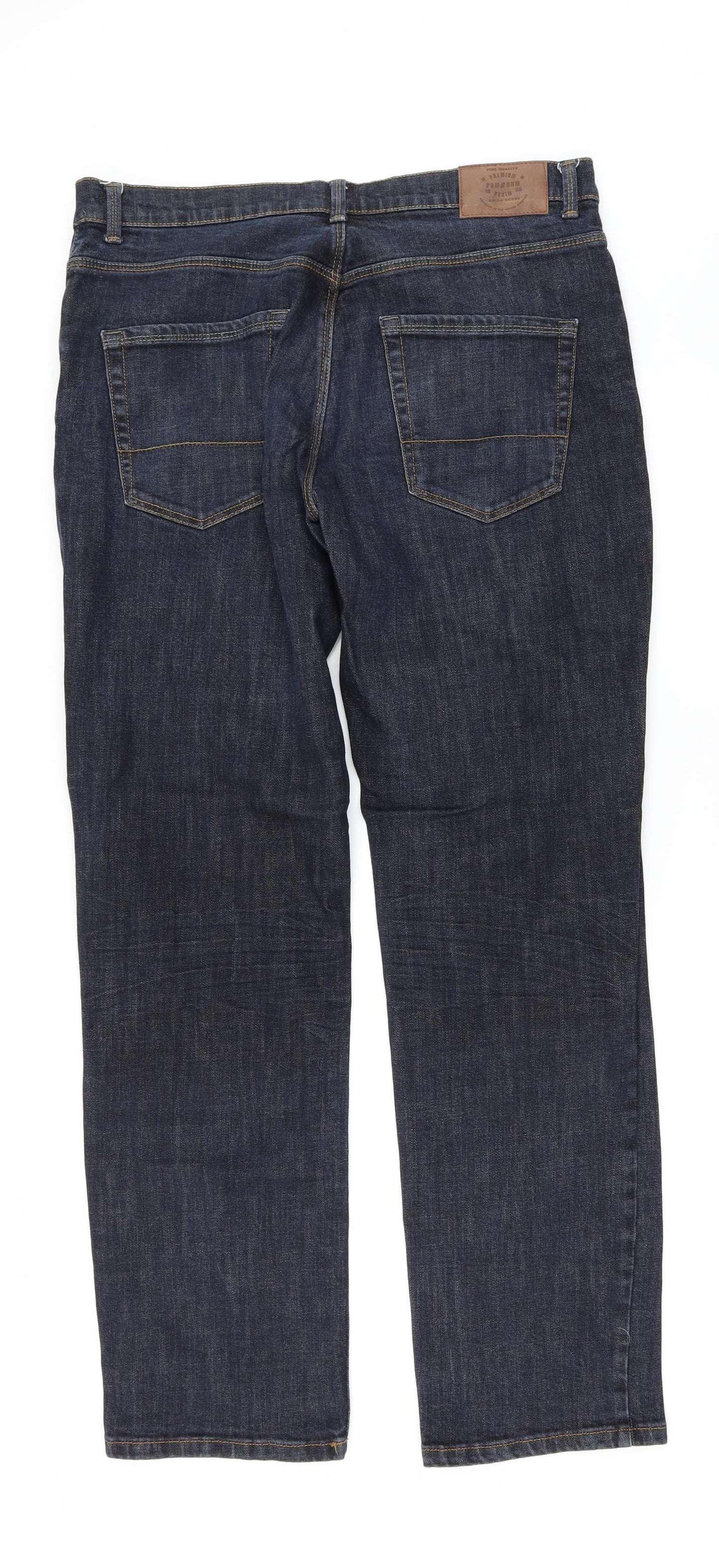 George Mens Blue  Denim Straight Jeans Size 34 in L33 in