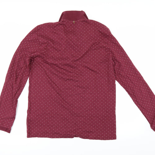 Pretty Green Mens Red Polka Dot   Polo Size L