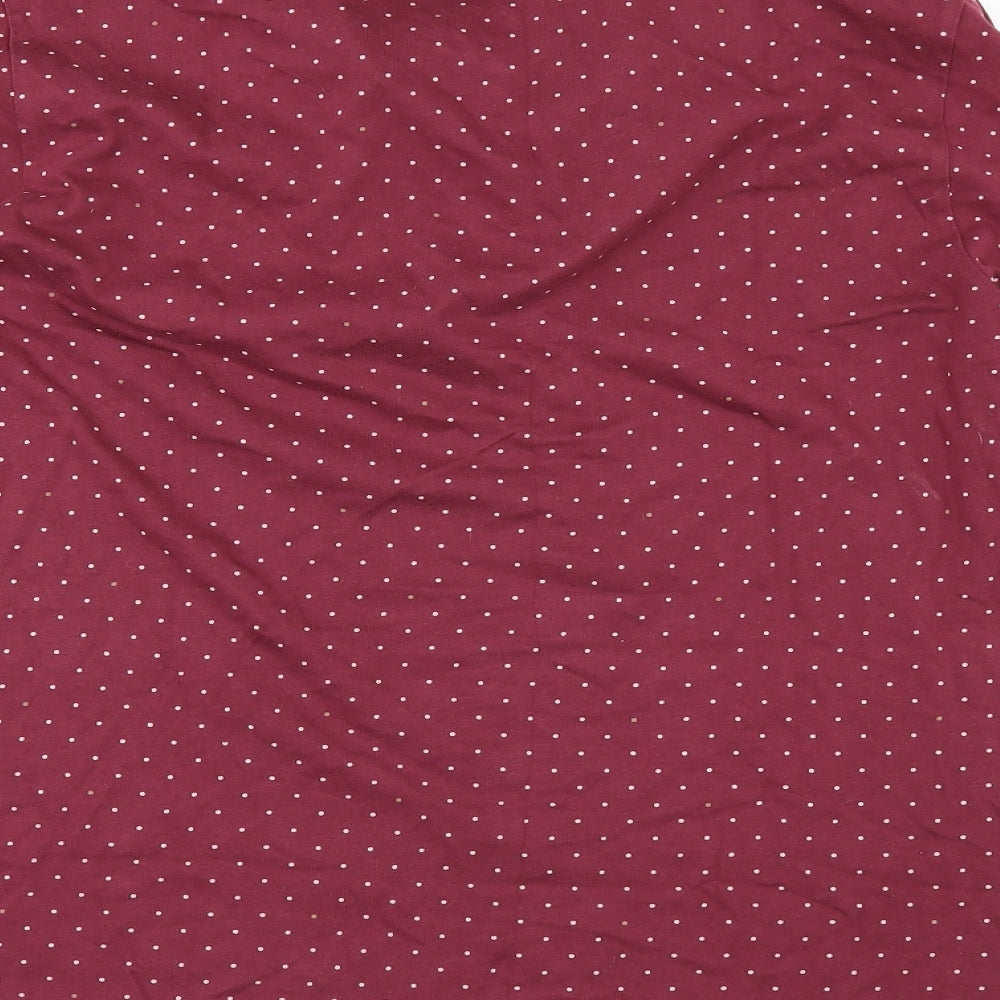 Pretty Green Mens Red Polka Dot   Polo Size L