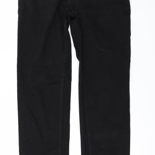 George Mens Black  Denim Straight Jeans Size 36 in L33 in