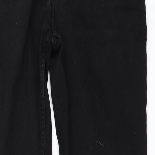 George Mens Black  Denim Straight Jeans Size 36 in L33 in
