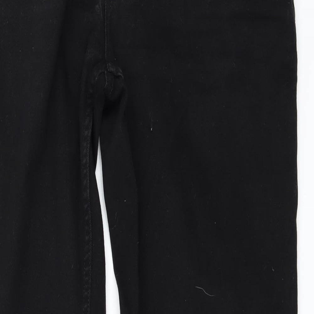 George Mens Black  Denim Straight Jeans Size 36 in L33 in