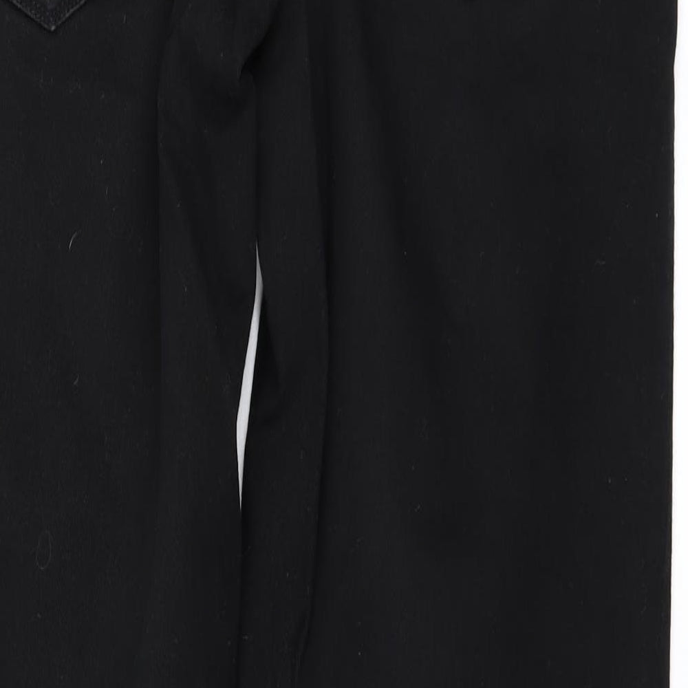 George Mens Black  Denim Straight Jeans Size 36 in L33 in