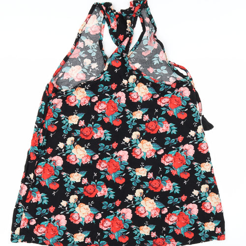 Primark Womens Black Floral  Camisole Blouse Size L