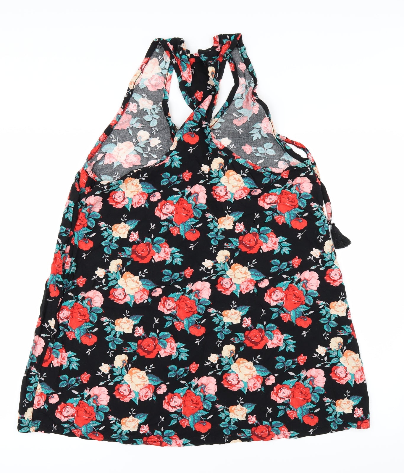Primark Womens Black Floral  Camisole Blouse Size L