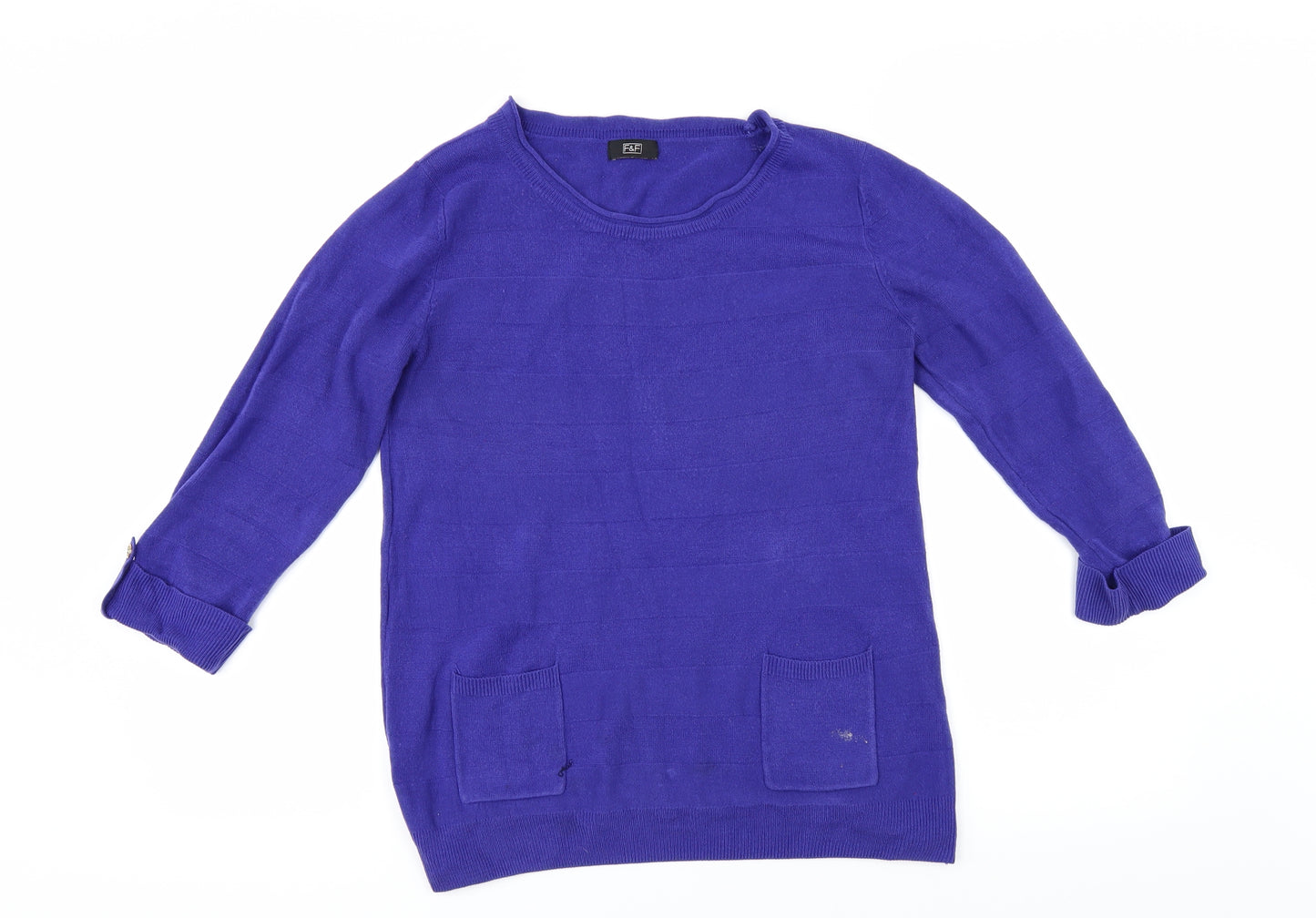 F&F Womens Purple   Pullover Jumper Size 12