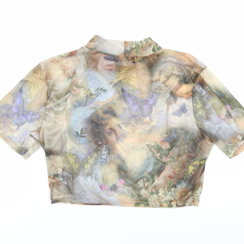 PRETTYLITTLETHING Womens Multicoloured   Basic T-Shirt Size 12