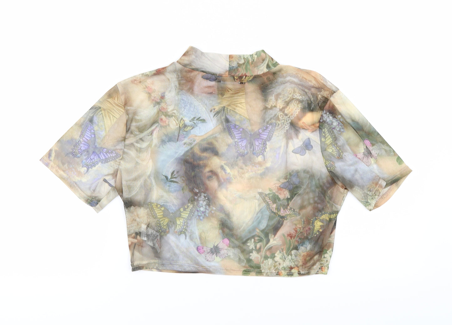 PRETTYLITTLETHING Womens Multicoloured   Basic T-Shirt Size 12