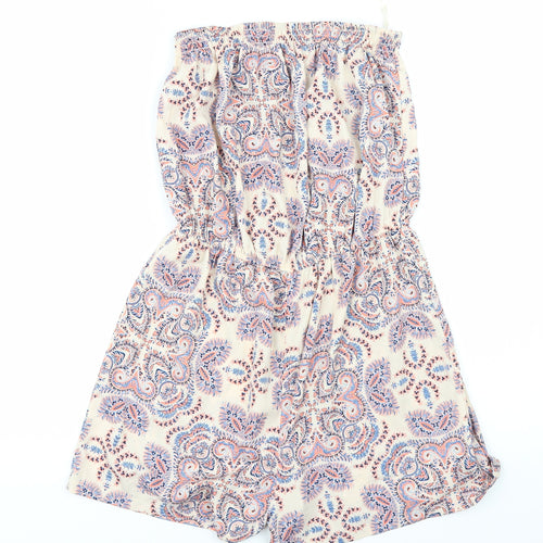 Primark Womens Pink Geometric  Playsuit One-Piece