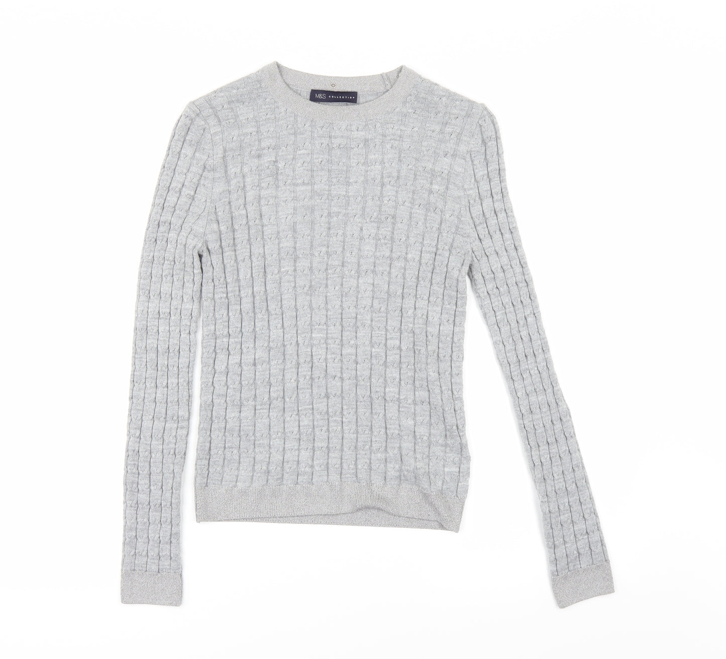 Marks and Spencer Womens Grey   Pullover Jumper Size 10