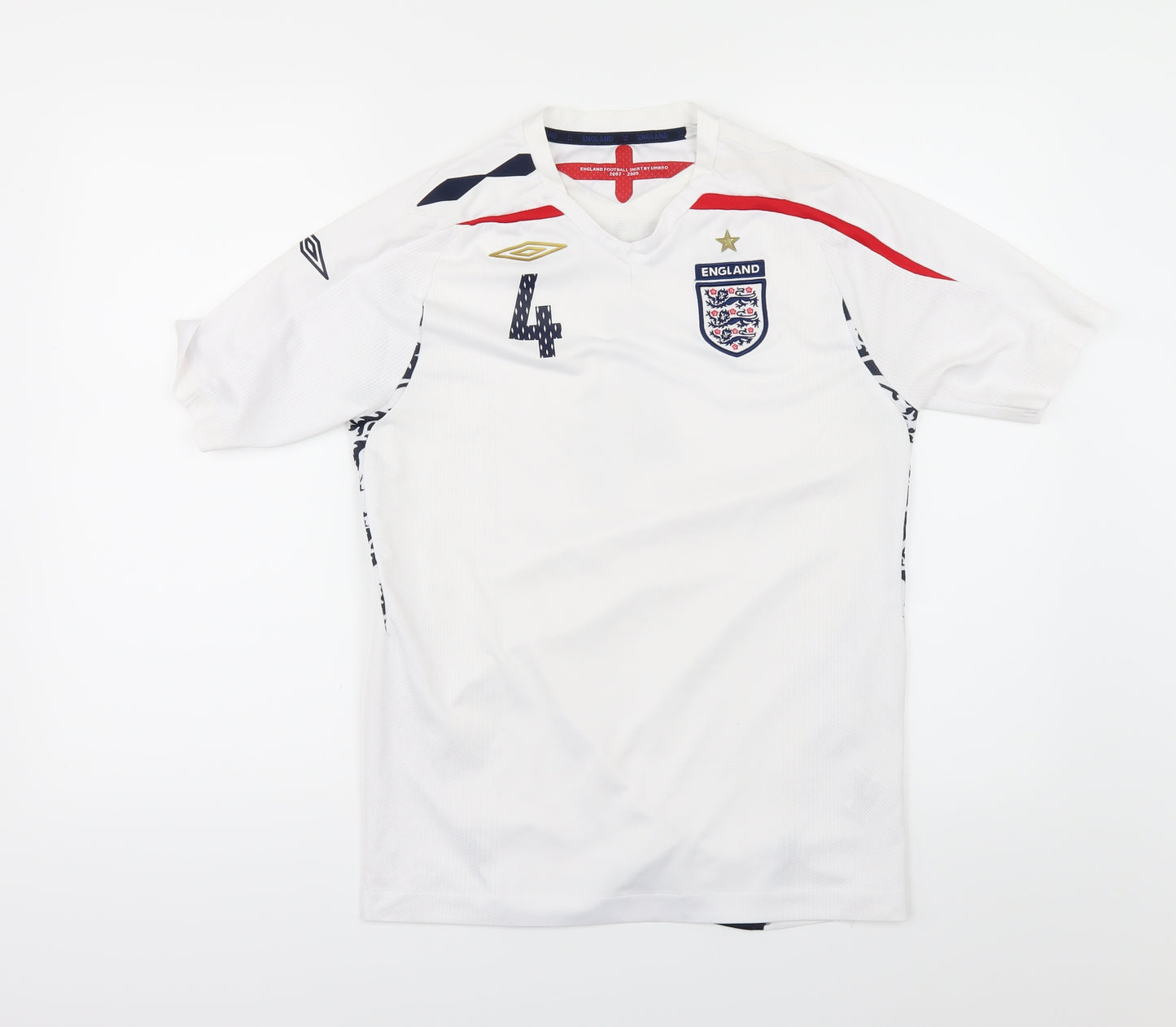 Umbro Boys White   Basic T-Shirt Size L  - England Football