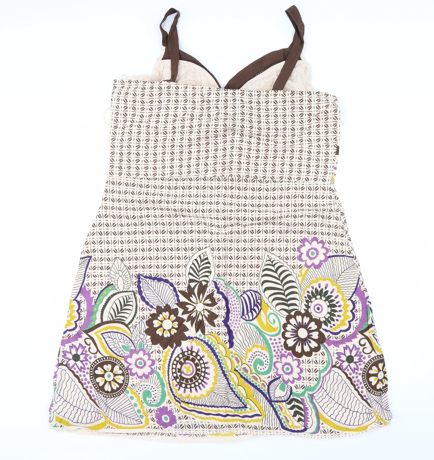 Papaya Womens Beige Geometric  Camisole Blouse Size 20