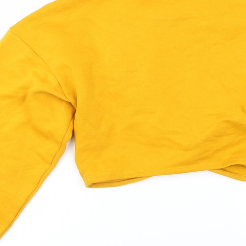 Divided by H&M Womens Yellow   Pullover Sweatshirt Size S