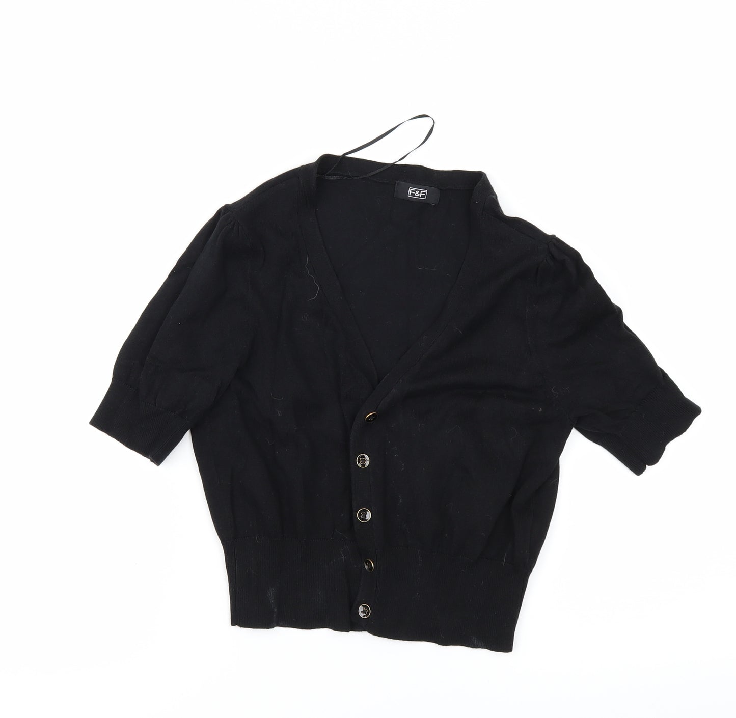F&F Womens Black   Cardigan Jumper Size 10