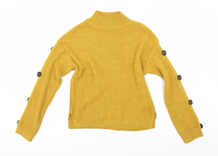 Primark Womens Yellow Pullover Jumper Size 6