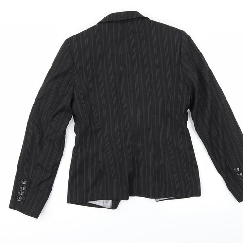 Marks and Spencer Womens Black Striped  Jacket Suit Jacket Size 12