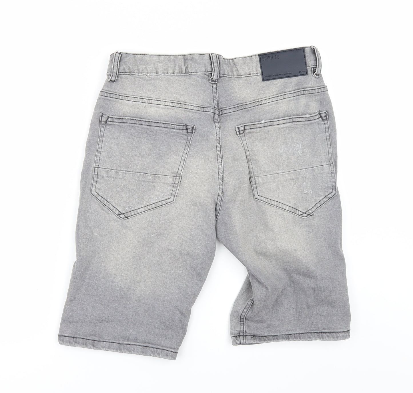 Denim & Co. Mens Grey  Denim Chino Shorts Size 30