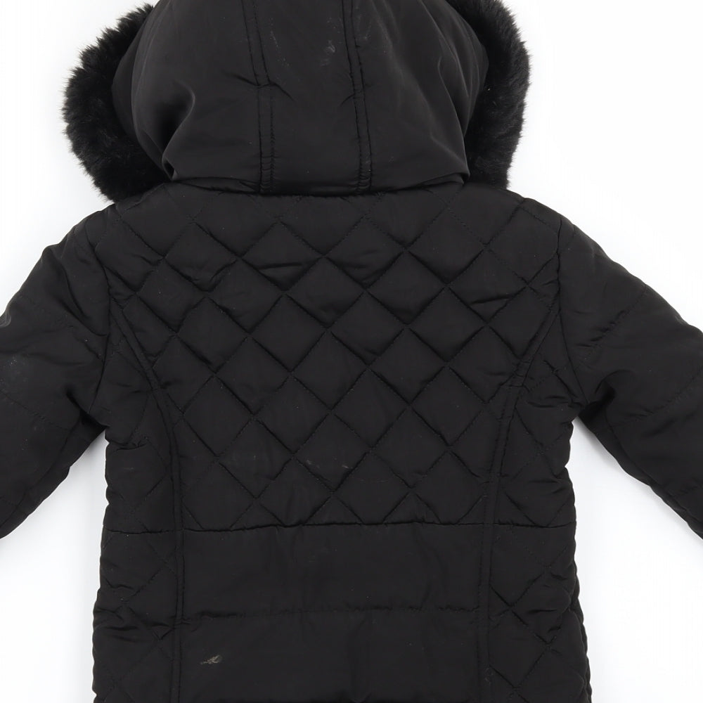River Island Girls Black   Jacket  Size 18-24 Months